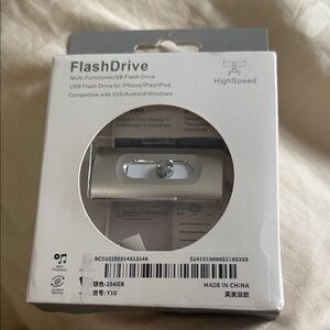 Silver USB Flash Drive 256GB